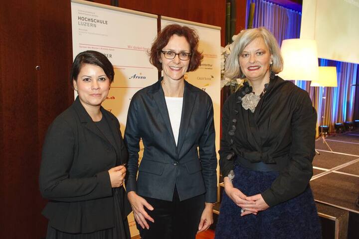 Sita Mazumder, Projektleiterin & Dozentin Women's Business, Institut für Finanzdienstleistungen Zug IFZ; Monika Rühl, Direktorin, economiesuisse; Doris Aebi, Partnerin, aebi+kuehni ag