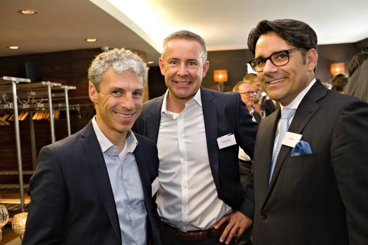 Christian Stambach, Partner, Bratschi St. Gallen; Roman Timm, Inhaber, TMAC Timm Management Advisory; Ivo Bieri, Managing Director, vwd group
