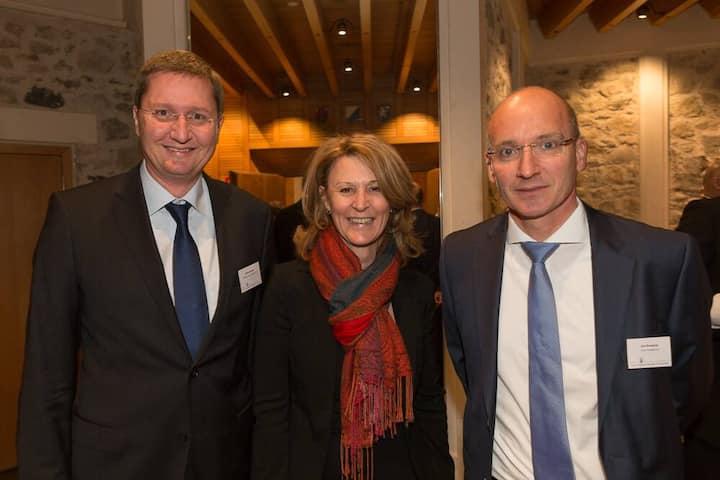 Alfred Köcher, Managing Partner, C-Matrix Communications AG; Victoria Tanner, Partner, C-Matrix Communications AG; Urs Riedener, CEO, Emmi Schweiz AG