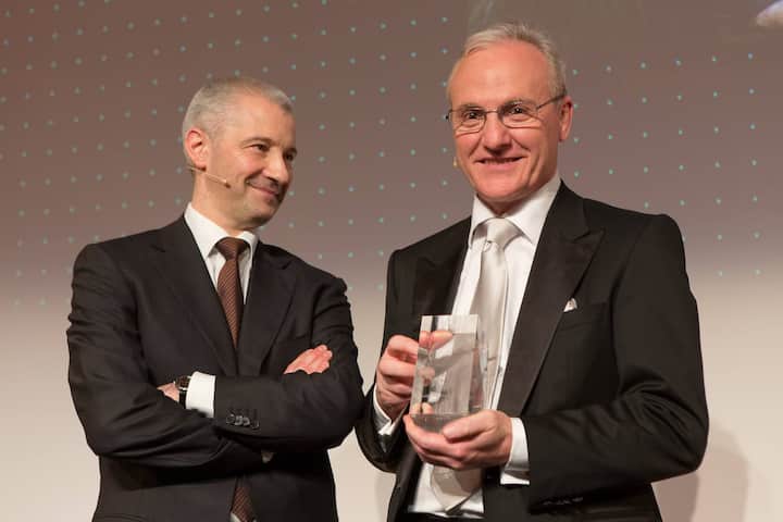 Fabrice Zumbrunnen, MGB; Preisträger Prof. Ernst Fehr