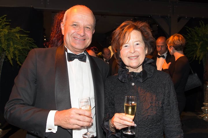 Martin Naville, CEO, Swiss-American Chamber of Commerce; Elisabeth Kopp, alt Bundesrätin