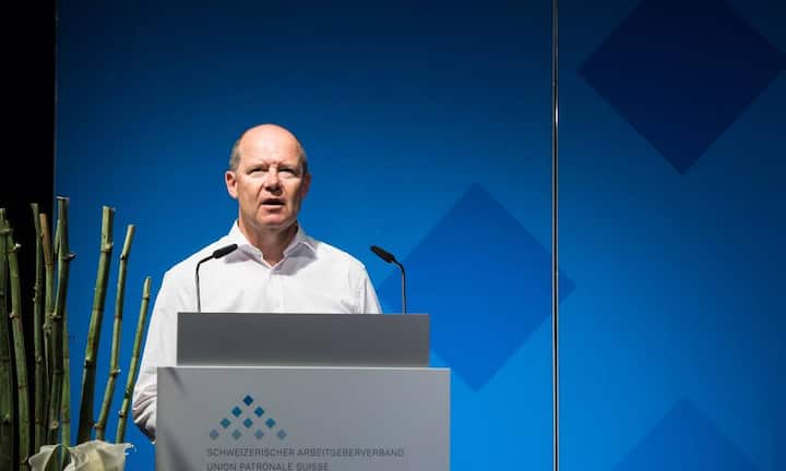 … mit Arbeitgeberpräsident Valentin Vogt und dessen Dossierverantwortlichem Martin Kaiser stemmte er sich bis zuletzt gegen den AHV-Zustupf von  70 Franken im Rahmen der Vorsorgereform.