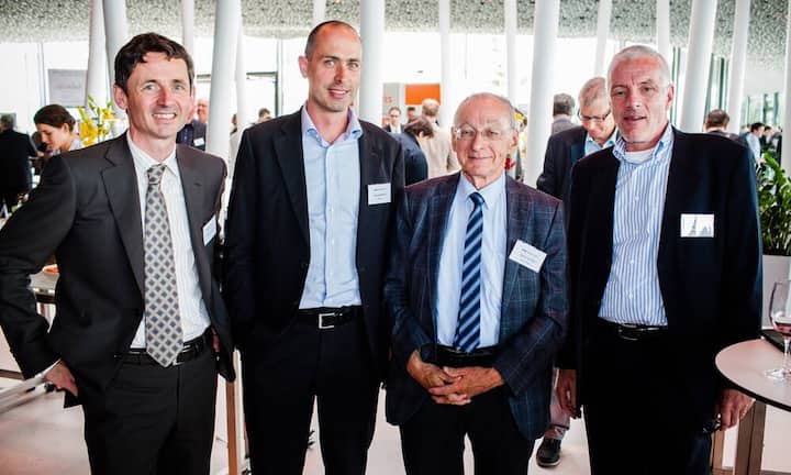 Christian Grasser, Asut-Geschäftsführer, Kilian Borter, open up, Fritz Sutter, Asut-Vorstand, Michael Bausback, LogObject AG