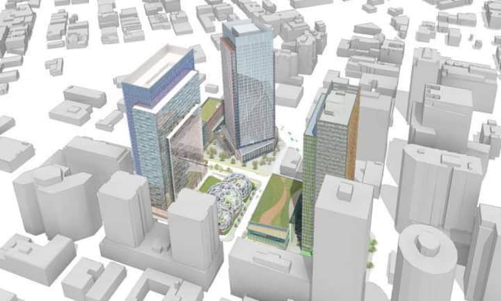 Allerdings entstehen daneben noch normale Bürohochhäuser. Amazons Projekt ist damit sicher das normalste, der vier geplanten Techhauptquartiere. Amazon