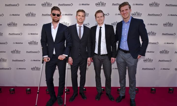 Remo Staubli, Ex- Profifussballer;
Kevin Willy, Co-CEO, Nile Clothing;
Marc Willy, Co-CEO, Nile Clothing;
Lorenz Frey, Autorennfahrer