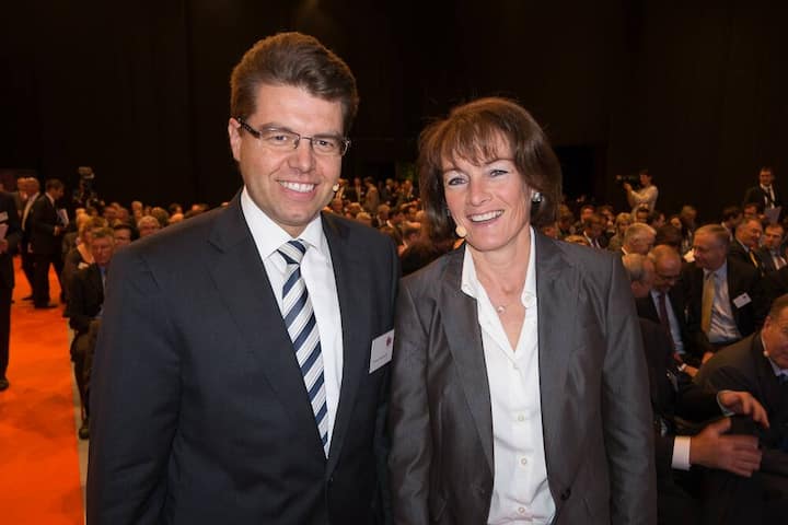 Andreas Rickenbacher, Präsident des Regierungsrates Kanton Bern; Franziska A. Tschudi, WICOR Holding AG