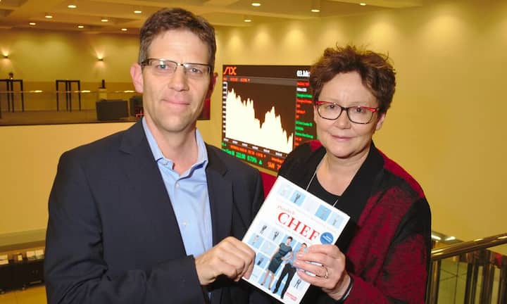 Claude Heini, Autor;
Irmtraud Bräunlich Keller, Autorin;
mit ihrem Buch "Plötzlich Chef"