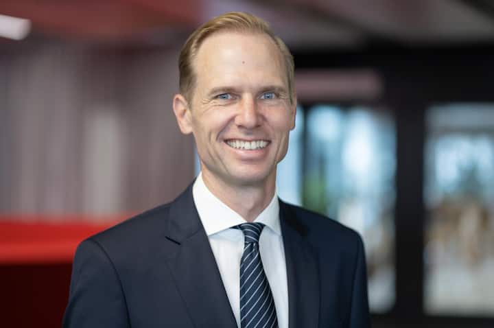 ... und Christoph Müller in der Chefetage der SIX.