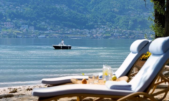 Auf Platz 1: Im und ums Castello del Sole in Ascona gibt es inmitten der romantischen Park- und Uferlandschaft verschiedenste Plätze zu entdecken...