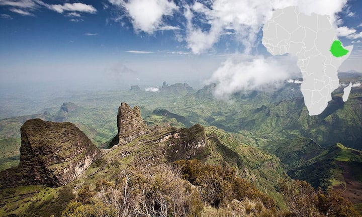Zuoberst auf dem Podest steht der zehntgrösste Staat in Afrika, Äthiopien. (Bild: Hulivili/Wikimedia/CC)