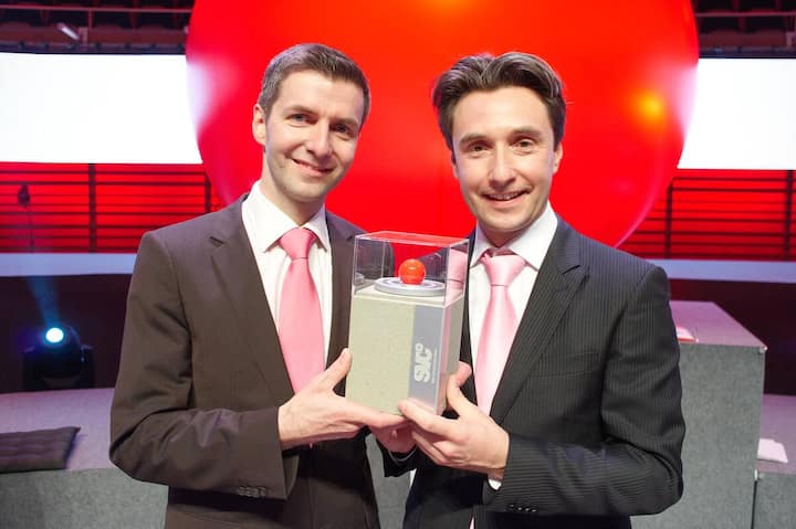 Die Sieger: Matthias Bachmann, Geschäftsführer, Bachmann AG; Raphael Bachmann, Geschäftsführer, Bachmann AG