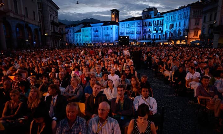 Dennoch hatten sich auf der Piazza Grande in Locarno zahlreiche Gäste eingefunden.
