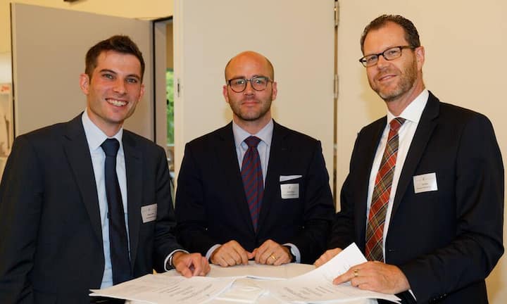 v.l.n.r. Gyger Lukas; dnata Switzerland AG, Dieter Streuli; Airline Assistence Switzerland, Willy Ruf; Swissport International Ltd.