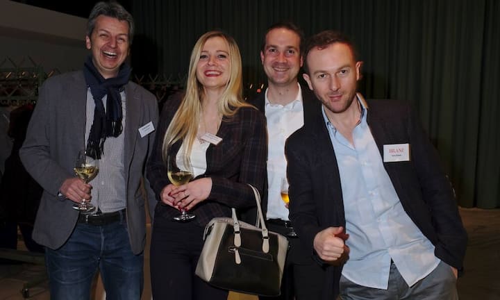 Andreas Bonifazi, Kommunikationsberater, bonicom gmbh;
Miranda Ademaj, CEO, Skenderbeg Alternative Investments AG;
Bruno J. Schneller, CIO, Skenderbeg Alternative Investments AG;
Harry Büsser, Autor, Bilanz (v.l.n.r.)