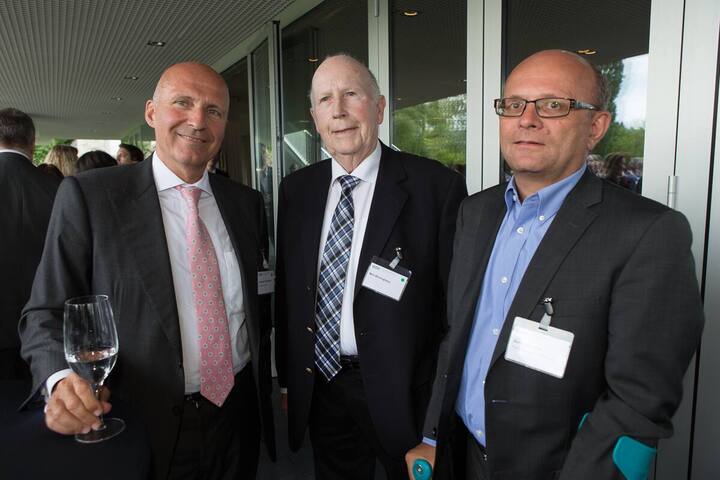 Alexander Fackelmann, Inhaber, Fackelmann GmbH;  Willi Berninghaus, Pensionär; Bernd Messerer, MGB