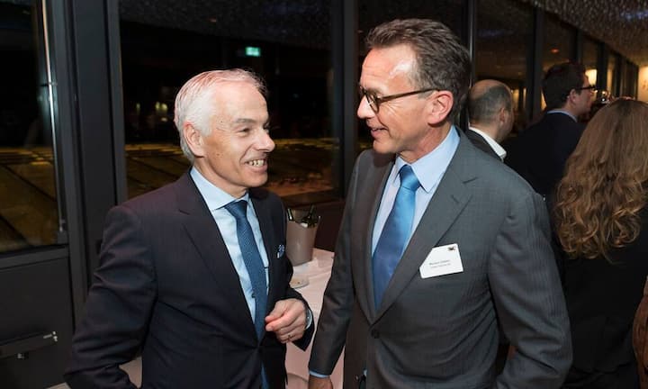 Daniel Grisel, Leiter Standortförderung Kanton Bern; Markus Stebler, Stebler Glashaus AG