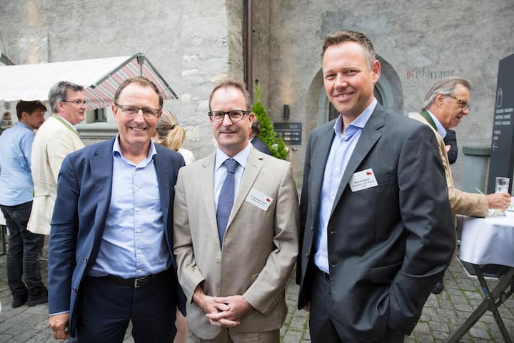 Wunschschloss 2019, im Schloss Thun; Michael Fahrni, SVC, Christoph Zimmerli, Kellerhals Carrard, Beat Schlumpf, Genossenschaft Migros Aare