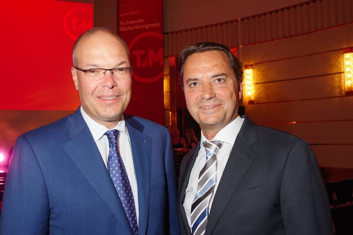 Keynote-Speakers: Marcel Guerry, CEO, Mercedes Benz Schweiz; Ralf T. Gehlen, Geschäftsführer, Procter&Gamble Switzerland SARL.