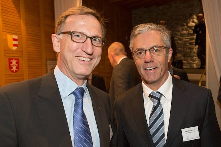 Hans Knöpfel, Managing Partner, Hans Knöpfel AG "Excellence in Business"; Hans Baumgartner, Head Corporate and Institutional Clients Switzerland, Credit Suisse Group AG