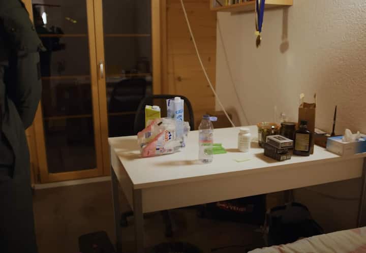 Ein kleiner Einblick in ein Doppelzimmer in Gstaad.