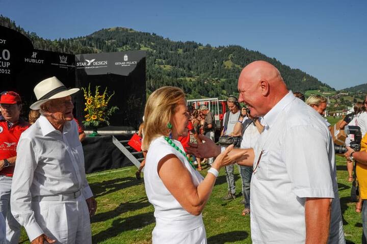 Herr und Frau Engelhorn mit Hublot-Verwaltungsratspräsident Jean-Claude Biver.