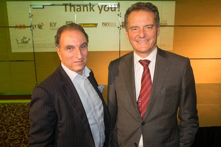 Lennart Blecher, Vice President, EQT Partners AG; Carl-Henric Svanberg, Chairman BP & Volvo Group