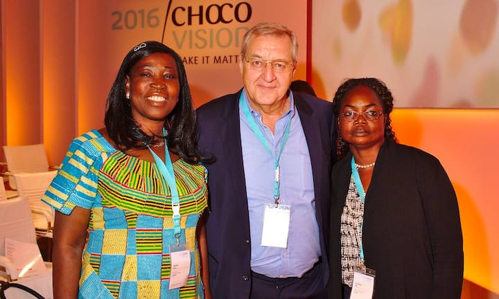 Oussou Brou, Chairwoman, Cooperative COVIMA;
Paul De Petter, VP Africa, Barry Callebaut;
Zea Marie Zae, Deputy Secretary General, Cooperative CADESA
