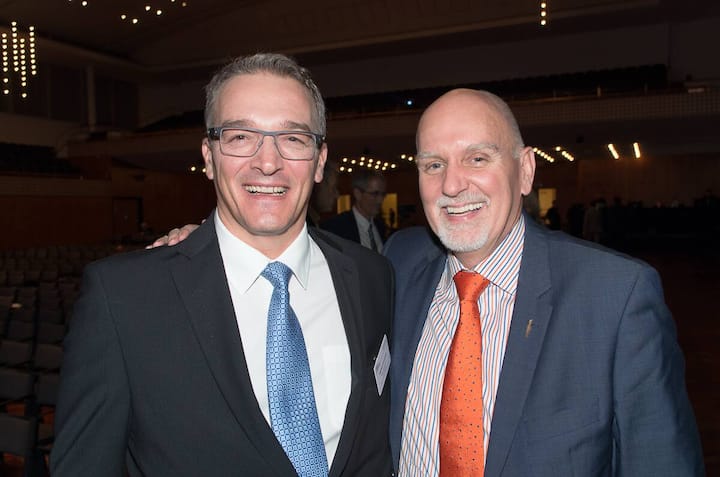 Stephan Isenschmid, Geschäftsführer, Swiss Leadership Forum; Chester Elton, Referent