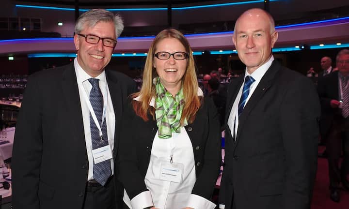 Thomas Zwald, Bereichsleiter Public Affairs, VSE;
Jolanda Eichenberger, CEO, EKT Gruppe;
Peter Schütz, VRP, energie thurgau EKT Holding AG