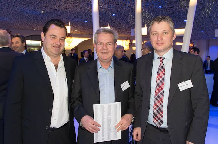 Guido Honegger, President, Tracker. com; Ueli Dietiker, Leiter Group Related Businesses, Swisscom AG; Gerhard Schedler, Head of M2M, Swisscom AG