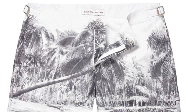 «Palm Perfect» heißt diese Bulldog-Badehose von Orlebar Brown. Preis der Bulldog-Badehosen jeweils: 245 Euro.