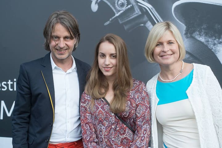 Frank Bodin , Werber; Manon, seine Tochter; Ariane Ehrat, St. Moritz Tourismus