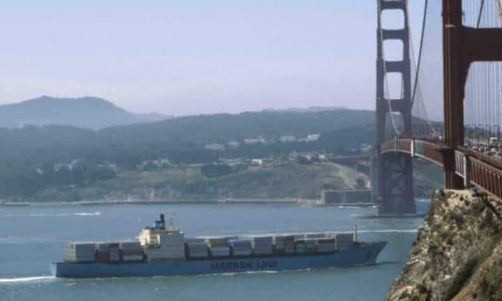 Axel Mærsk: Ablieferung 2003, Kapazität 8650 TEU.Mærsk Line