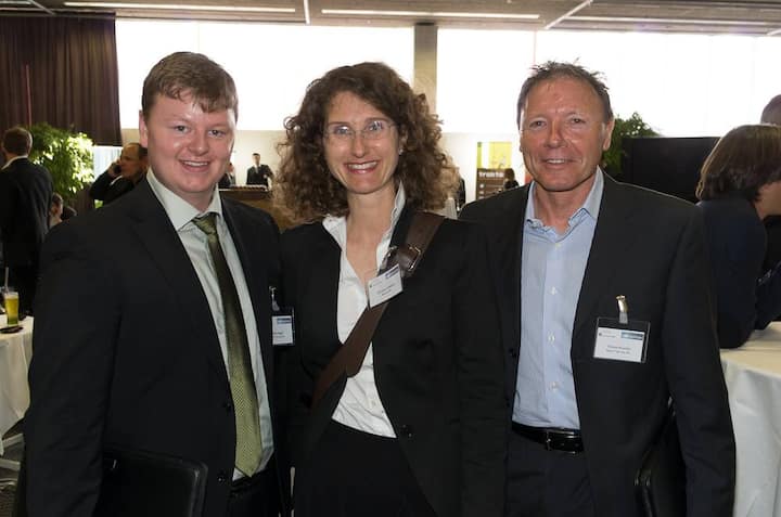 Philipp Jaeggli, Bison IT Services AG; Christine Lefebvre, Bongrain SA; Thomas Knuchel, Bison IT Services AG