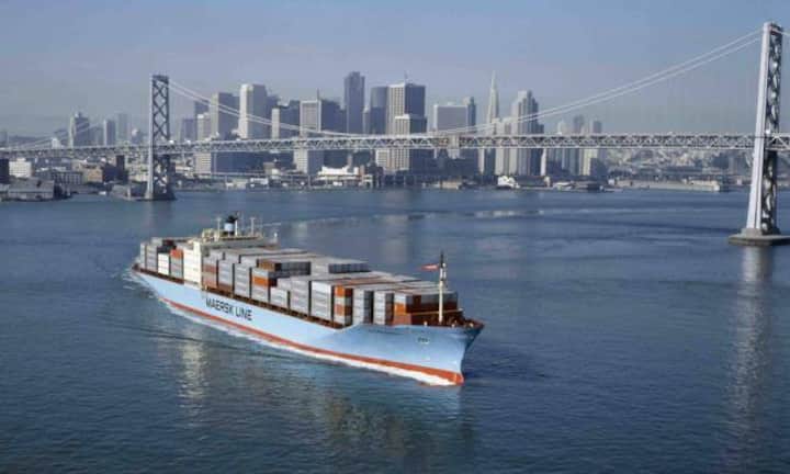 Regina Mærsk: Ablieferung 1996, Kapazität 7403 TEU. Mærsk Line