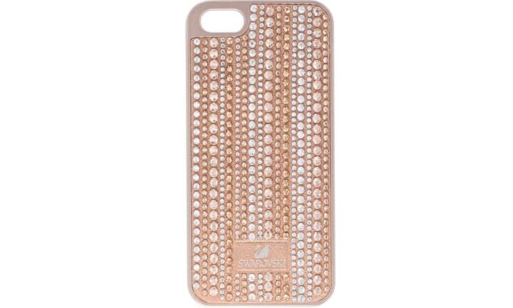 Funkelnd: Swarowski Eine Blickfang-Garantie bietet diese Hülle mit Swarowski-Kristallen in metallischen Farbnuancen. Preis 119 Franken