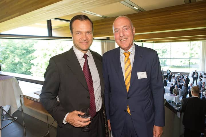 Manuel Ebner, Merrill Lynch Capital Markets AG; Peter Steiner, Vice Chairman of the Board, Steiner AG