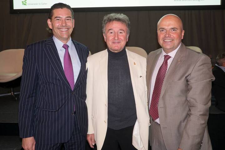 Marc Wallach, Mitglied der Geschäftsleitung VP Bank AG; Bruno Stanek, Weltraumexperte; Christof Reutlinger, Emil Frey AG Garage Zürich Nord