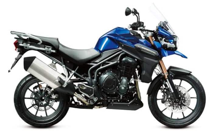 Für die Tourist Trophy: Die britische Triumph Tiger Explorer tritt gegen die BMW GS an. Manches kann die Konkurrentin sogar besser: Der Dreizylinder betört durch sein heiseres Timbre, und für flotte Kurvenkombinationen ist die Triumph schön ausbalanciert. 17 990 Franken.