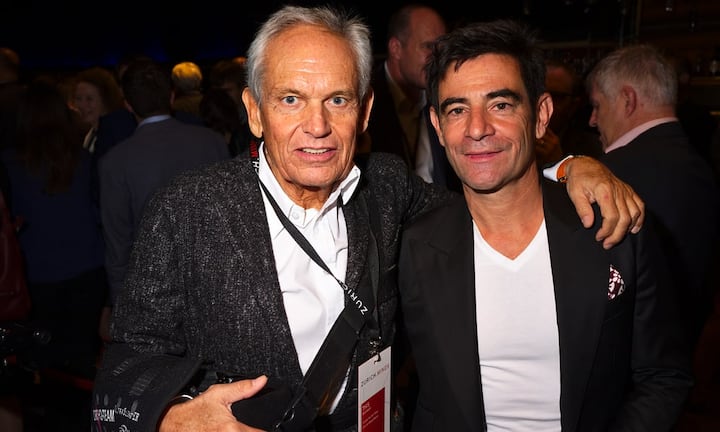 This Brunner, Curator for Art Films, Film Art Basel/Miami;
Schoscho Rufener, Member of the Board, Zurich Minds Foundation (v.l.)