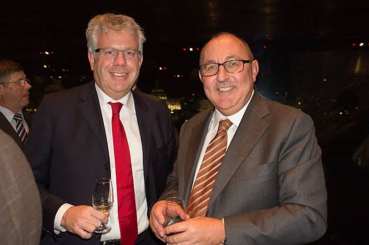 Adriaan Ruijs, Managing Director MSD Merck Sharp & Dohme AG; Georg Portmann, Vorsitzender der Geschäftsleitung CSS