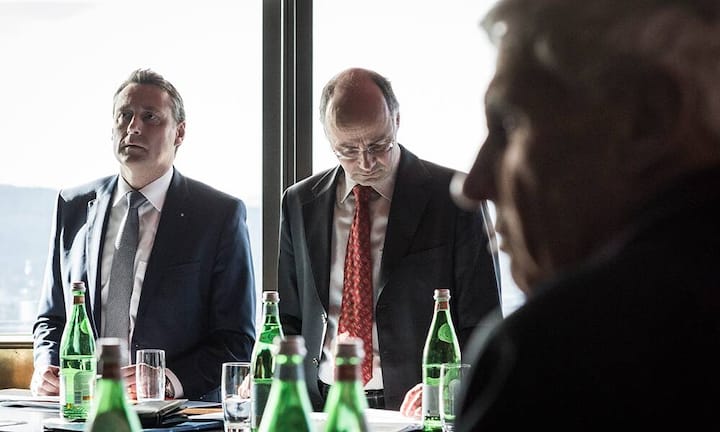 Marco Infanger (l.) ist Leiter der Vermögensverwaltung beim unabhängigen Vermögens- und Vorsorgeberatungsunternehmen Weibel Hess & Partner. Andreas Beck ist Leiter des Instituts für Vermögensaufbau (IVA) in München. Die Firma hat sich auf die Qualitätssicherung im Banking spezialisiert und prüft auch die Portfolios von Schweizer Banken.