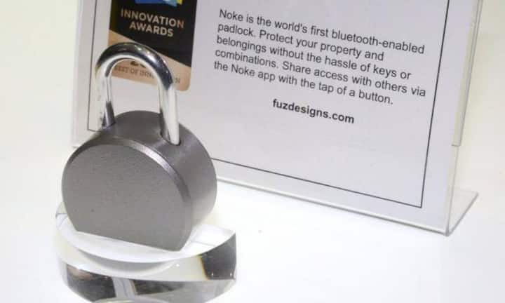 Vorhängeschloss
Auf der Messe werden auch die besten Innovationen gekürt. Das mit Bluetooth ausgerüstete Vorhängeschloss hat die Jury begeistert.