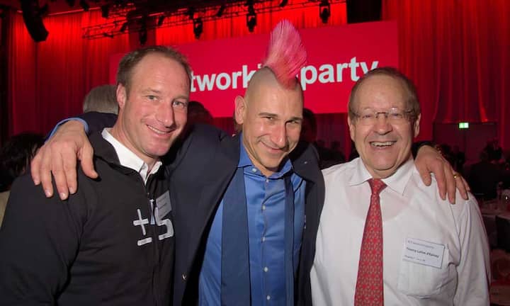 Thomas Binggeli, VRP, BMC Gruppe ;
Andreas Thiel, comedian;
Thierry Lalive d'Epinay, Managing Partner, HPO AG Bilder: Markus Senn