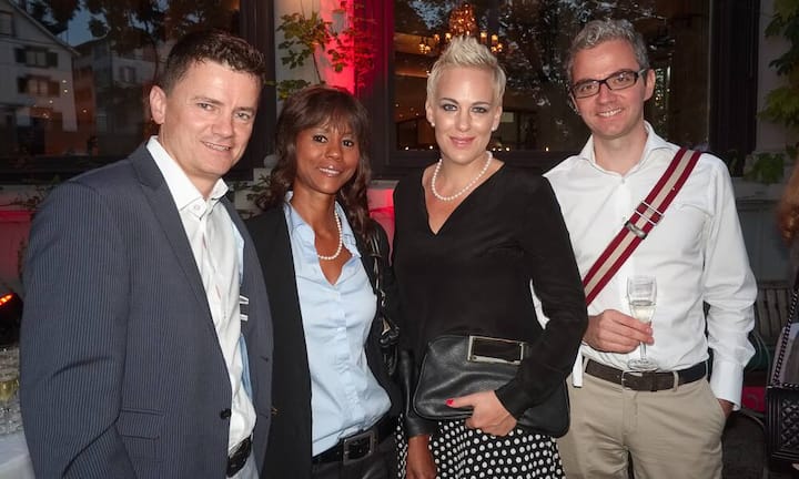 Marc Werner, Head of Residential Customers, Swisscom;  Marie-Line Werner; Nadine Borter, Inhaberin, Contexta Werbeagentur; Alexander Mazzara, CEO & Co-Founder, Joiz