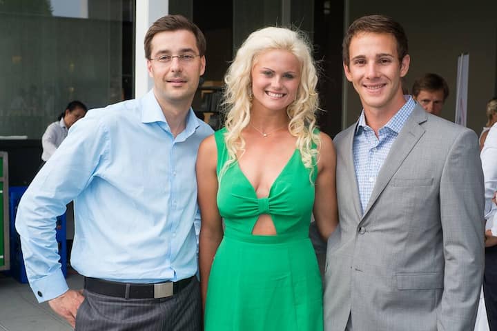 Daniel Schäfer, CEO Seacloud Cruises; Carly Booth, Pro; Tano Goya, Pro