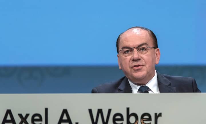 Platz 1: Axel Weber (UBS)Vergütung 2015: 6,03 Millionen FrankenBilder: Keystone