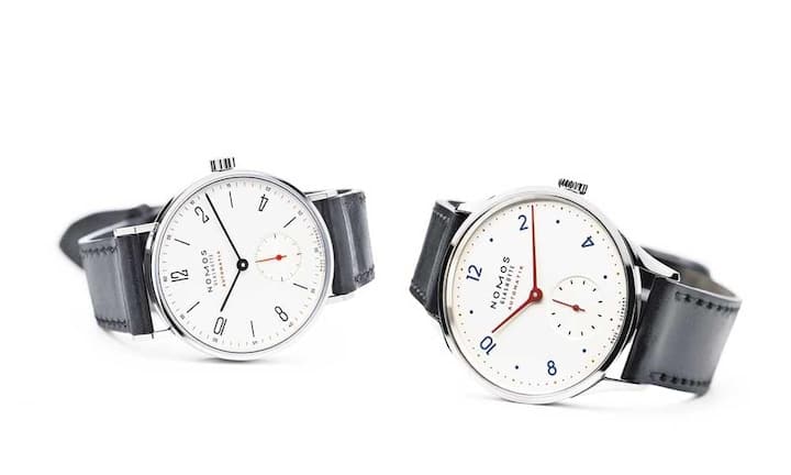 Nomos - Neu Automatisch: Tangente Automatik
Rund mit klaren Kanten, von schlanker, schnörkelloser Eleganz – die meistverkaufte Uhr von Nomos wurde seit 1992 mehr als 40 Mal prämiert. Neu ist der Nomos-Klassiker und -Bestseller mit einem Automatikkaliber erhältlich.  Mit 6,9 Millimetern Höhe ist die Tangente Automatik kaum einen Hauch dicker als das Handaufzugsmodell, lediglich 0,3 Millimeter, um genau zu sein.
Preis 3'100 Franken