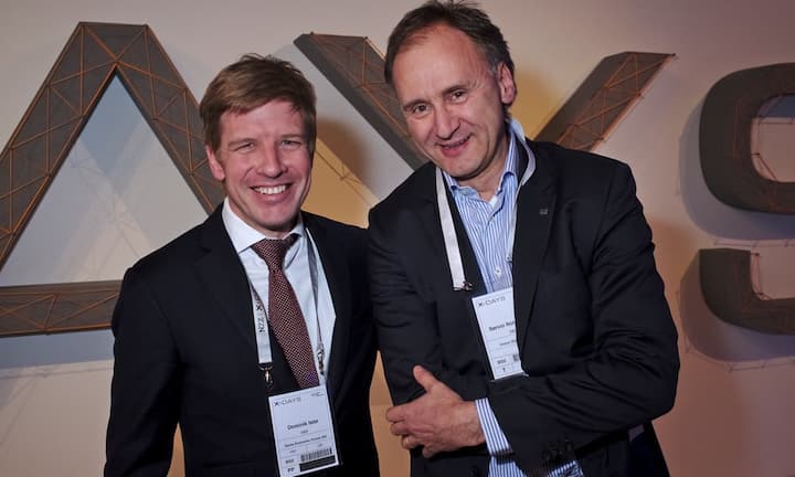 Dominik Isler, CEO, Swiss Economic Forum AG;
Servio Notermans, CEO, Canon (Schweiz) AG (v.l.n.r.)