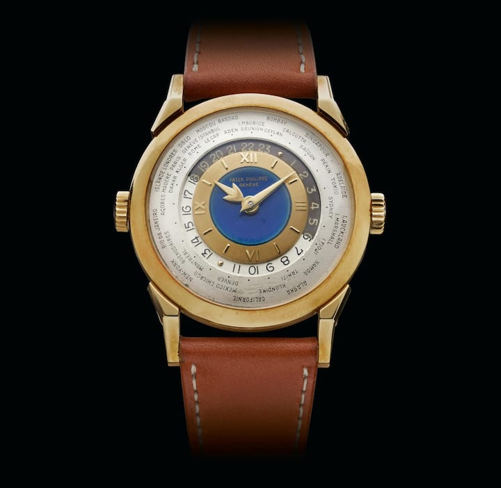 1953: Patek Philippe Ref. 2523J Two Crown World Time